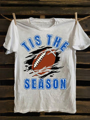 Unisex cotton Football season fun prints T-shirt