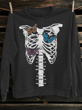 Unisex Vintage Butterfly Rib Cage Vintage Sweatshirt