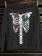 Unisex Vintage Butterfly Rib Cage Vintage Sweatshirt