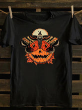 Unisex Butterfly Pumpkin Vintage cotton T-shirt