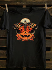 Unisex Butterfly Pumpkin Vintage cotton T-shirt