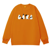 Halloween Ghost And Cat Pattern 100% 300g CottonCrew Neck Sweatshirt