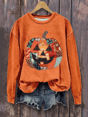 Women'S Casual Halloween Print Sweatshirt