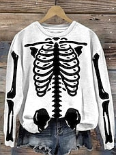 Women'S Casual Halloween Spooky Girl Squad Print hoodie