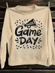 Unisex Cotton Fun football game day   Sweatshirt